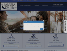 Tablet Screenshot of barreralawfirm.com